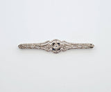 Sapphire and Diamond Brooch in 14kt White Gold