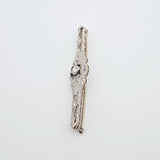 Sapphire and Diamond Brooch in 14kt White Gold