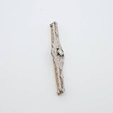 Sapphire and Diamond Brooch in 14kt White Gold