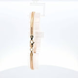 Sapphire and Diamond Bracelet in 14kt Yellow Gold