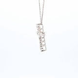 0.50 CTW Diamond Cross Pendant Necklace in 14kt White Gold