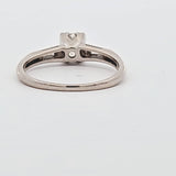 0.56 CTW Diamond Engagement Ring in 14kt White Gold, Size 6.5