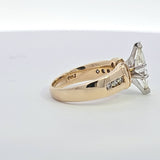 1.83 CTW Marquise Cut Diamond Engagement Ring in 14k Yellow and White Gold, Size 6.75