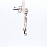 Sterling Silver Cubic Zirconia and Mother of Pearl Earrings