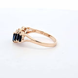 1.05 CTW Sapphire and Diamond Ring in 14kt Yellow Gold, Size 6.5