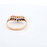1.05 CTW Sapphire and Diamond Ring in 14kt Yellow Gold, Size 6.5