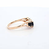 1.05 CTW Sapphire and Diamond Ring in 14kt Yellow Gold, Size 6.5