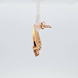 0.30 CTW Diamond Cluster Earrings in 14k Yellow Gold