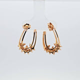 0.30 CTW Diamond Cluster Earrings in 14k Yellow Gold