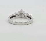 0.78 CTW Round Brilliant Diamond Engagement Ring in 14k White Gold, Size 6.5
