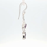 Sterling Silver Amethyst Gemstone Earrings