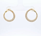 Sterling Silver Cubic Zirconia Hoop Earrings