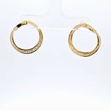 Sterling Silver Cubic Zirconia Hoop Earrings