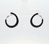 Sterling Silver Cubic Zirconia Hoop Earrings