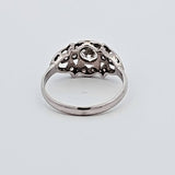 0.93 CTW Diamond Ring in Platinum, Size 7.25