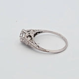 0.91CT. Diamond Filigree Engagement Ring in Platinum, Size 6