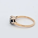 0.50CT. Sapphire and Diamond Ring in 18k Yellow Gold, Size 7.5