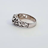 0.34CT. Diamond Belcher Ring in 14k White Gold, Size 6