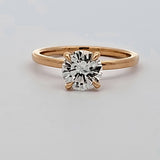1.34 CTW Diamond Solitaire Engagement Ring in 14k Yellow Gold, Size 7