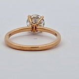 1.34 CTW Diamond Solitaire Engagement Ring in 14k Yellow Gold, Size 7