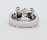 2.17 CTW Diamond Engagement Ring in 18k White Gold, Size 7