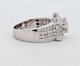 2.17 CTW Diamond Engagement Ring in 18k White Gold, Size 7