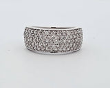 1.15 CTW Diamond Ring in 14k White Gold, Size 8