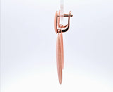 Sterling Silver Contemporary Matte Finished Elongated Drop Earrings