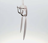 Sterling Silver Contemporary Matte Finished Elongated Drop Earrings