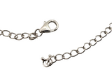Sterling Silver Blue Topaz Frontal Drop Necklace