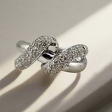 0.75 CTW Diamond Fashion Ring 14k White Gold - Size 7