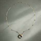 0.07ct. Diamond Necklace 14k Yellow Gold