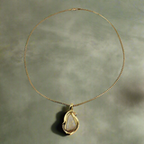 Opal and Diamond Pendant Necklace 14k & 18k Yellow Gold