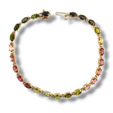 5.0 CTW Multi-Colored Tourmaline Tennis Bracelet