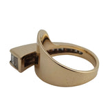 2.14 CTW Baguette Diamond Modernist Ring 14k Yellow Gold - Size 7.5