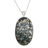 Sterling Silver Ocean Jasper Pendant Necklace