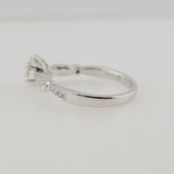 1.06 CTW Diamond Engagement Ring 14k White Gold - Size 6.5