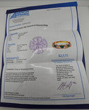 0.51 CTW Tsavorite and diamond Ring 14k Yellow Gold - Size 8