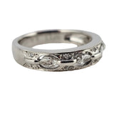 0.37 CTW Marquise Diamond Wedding Band 14k White Gold Size 6.25