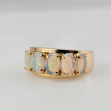 0.75 Ct. Opal Ring 14k Yellow Gold - Size 6.5