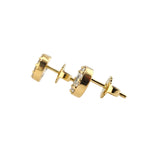 0.82 CTW Diamond Cluster Stud Earrings 18k Yellow Gold