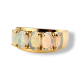 0.75 Ct. Opal Ring 14k Yellow Gold - Size 6.5