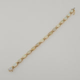 11.36 CTW Opal and Diamond Bracelet 14k Yellow Gold