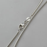 Sterling Silver Modernist Swirl Necklace