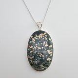 Sterling Silver Ocean Jasper Pendant Necklace