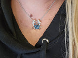 Sterling Silver Cubic Zirconia Crab Necklace