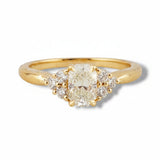 1.02 CTW Phoenix Cut Diamond Engagement Ring 18k Yellow Gold - Size 6.75