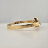 0.52 CTW Diamond Bangle Bracelet 14k & 10k White and Yellow Gold