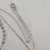 0.57 CTW Diamond Necklace 18k White Gold