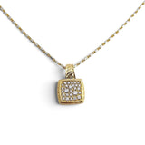 0.35 CTW Diamond Pendant Necklace 14k Yellow and White Gold